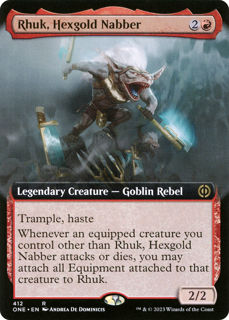 Rhuk, Hexgold Nabber (Extended Art) [Phyrexia: All Will Be One] | Tabernacle Games