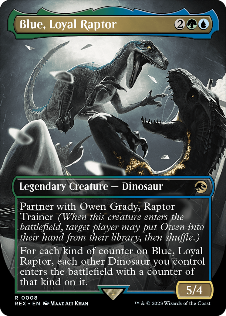 Blue, Loyal Raptor (Borderless) [Jurassic World Collection] | Tabernacle Games