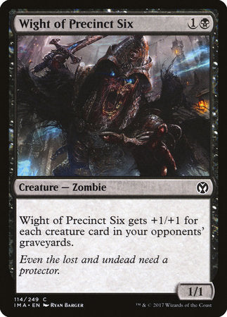 Wight of Precinct Six [Iconic Masters] | Tabernacle Games