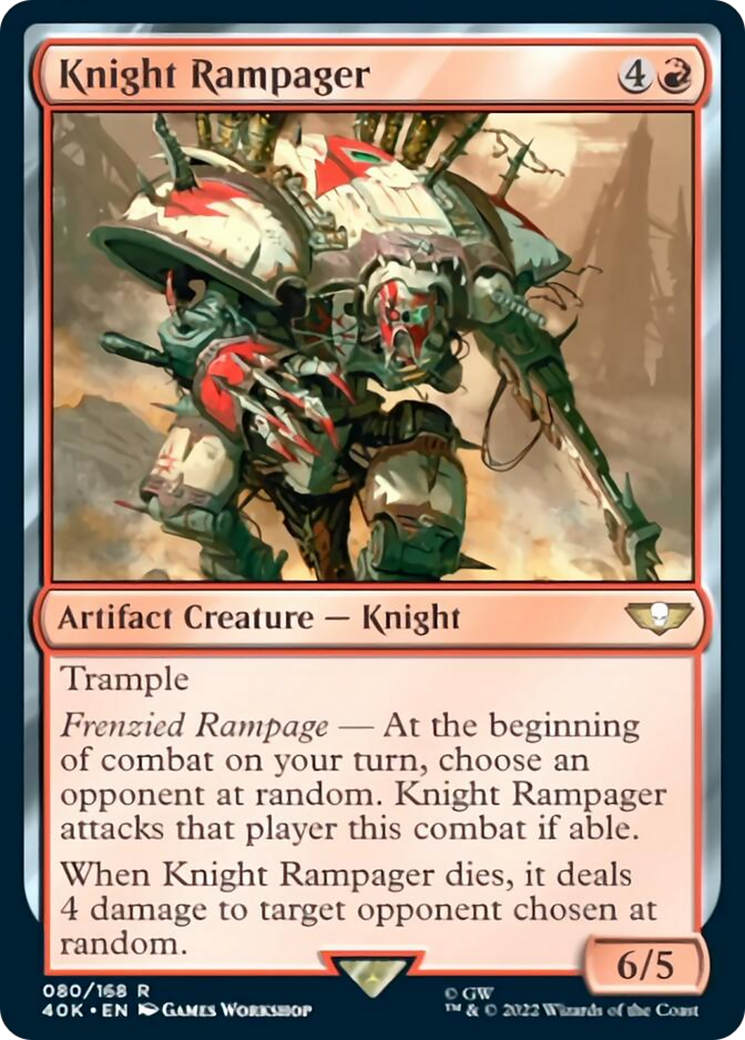 Knight Rampager (Surge Foil) [Universes Beyond: Warhammer 40,000] | Tabernacle Games