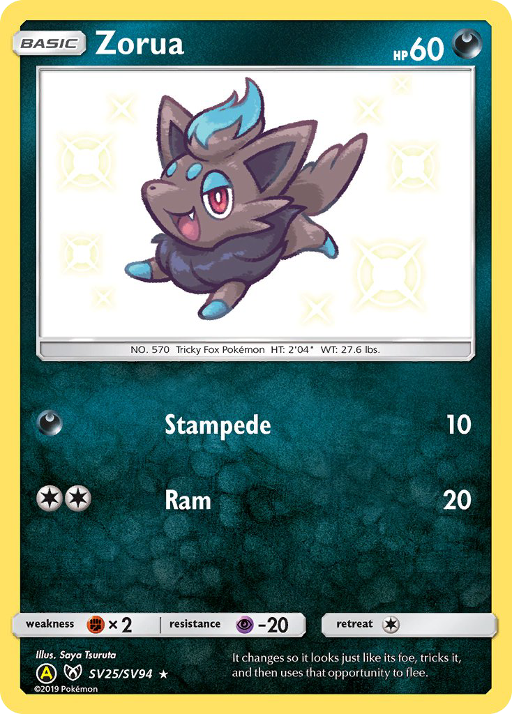 Zorua (SV25/SV94) [Sun & Moon: Hidden Fates - Shiny Vault] | Tabernacle Games