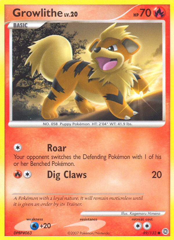 Growlithe (89/132) [Diamond & Pearl: Secret Wonders] | Tabernacle Games