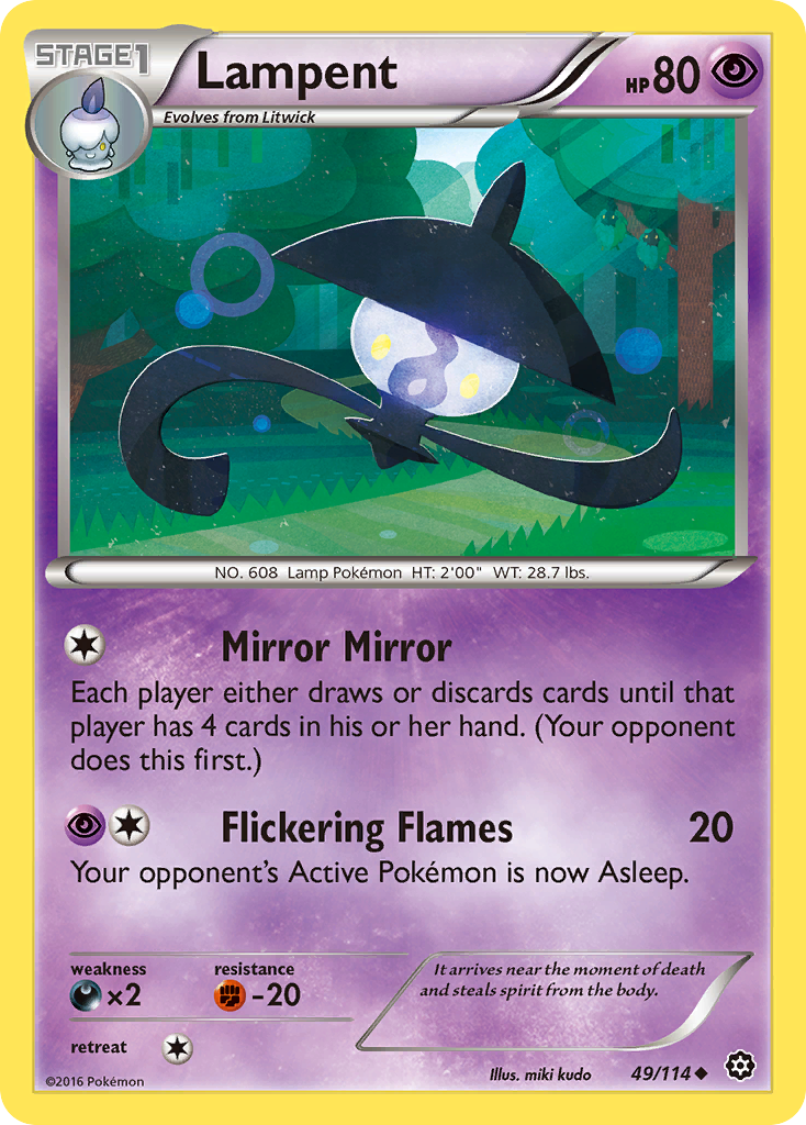 Lampent (49/114) [XY: Steam Siege] | Tabernacle Games