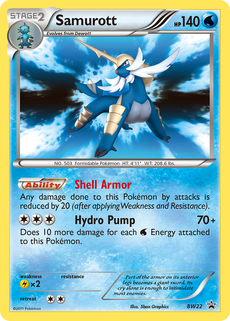 Samurott (BW22) [Black & White: Black Star Promos] | Tabernacle Games