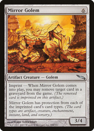 Mirror Golem [Mirrodin] | Tabernacle Games