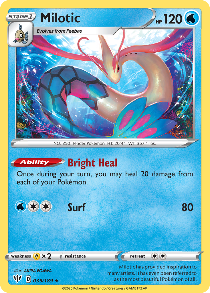 Milotic (039/189) [Sword & Shield: Darkness Ablaze] | Tabernacle Games