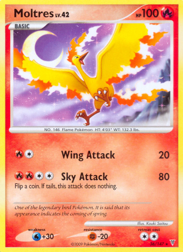 Moltres (36/147) [Platinum: Supreme Victors] | Tabernacle Games