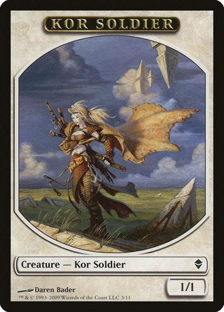 Kor Soldier Token [Zendikar Tokens] | Tabernacle Games