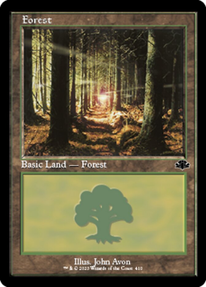 Forest (410) (Retro) [Dominaria Remastered] | Tabernacle Games