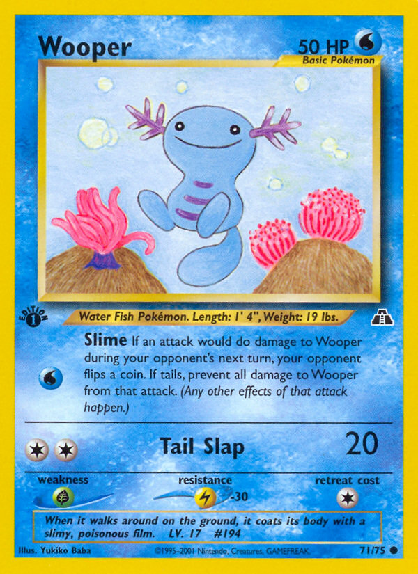 Wooper (71/75) [Neo Discovery 1st Edition] | Tabernacle Games