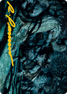 Unnatural Moonrise Art Card (Gold-Stamped Signature) [Innistrad: Midnight Hunt Art Series] | Tabernacle Games