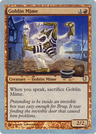 Goblin Mime (Alternate Foil) [Unhinged] | Tabernacle Games