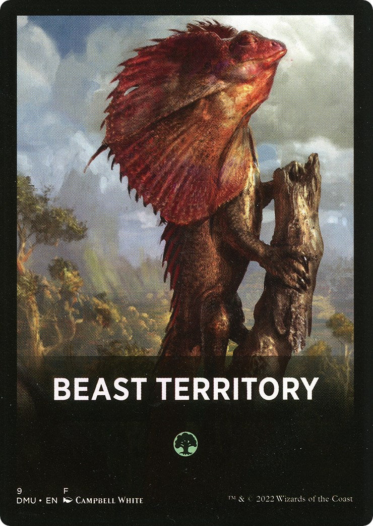 Beast Territory Theme Card [Dominaria United Tokens] | Tabernacle Games