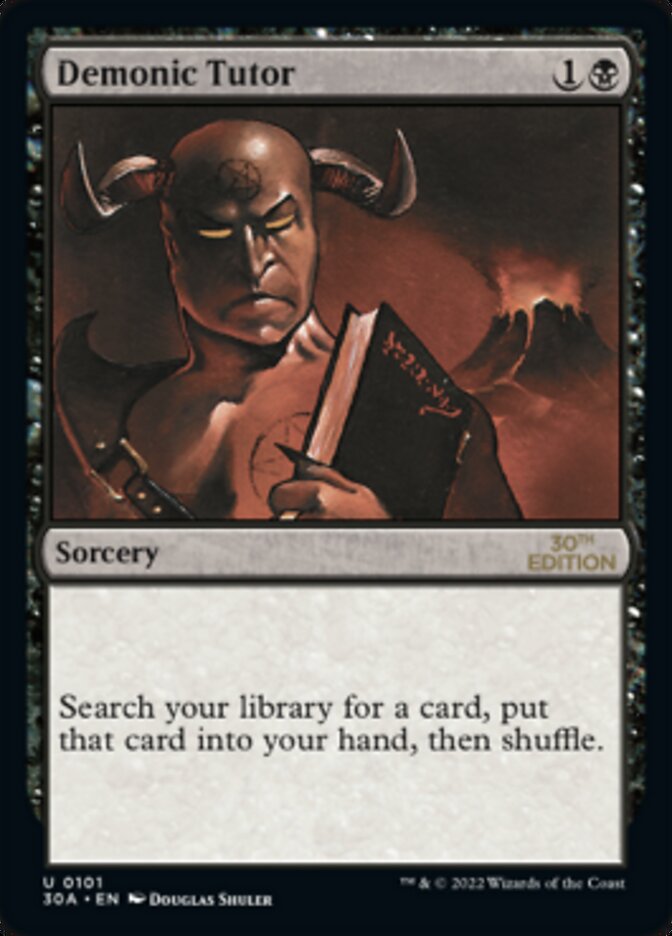 Demonic Tutor [30th Anniversary Edition] | Tabernacle Games