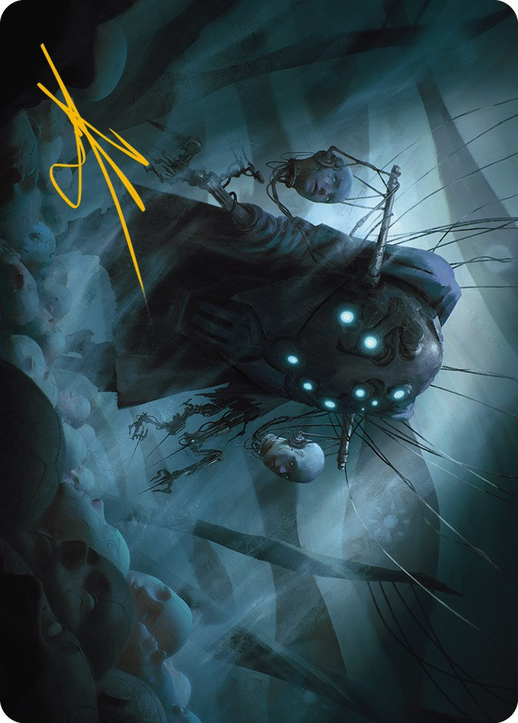 Meldweb Curator Art Card (Gold-Stamped Signature) [Phyrexia: All Will Be One Art Series] | Tabernacle Games