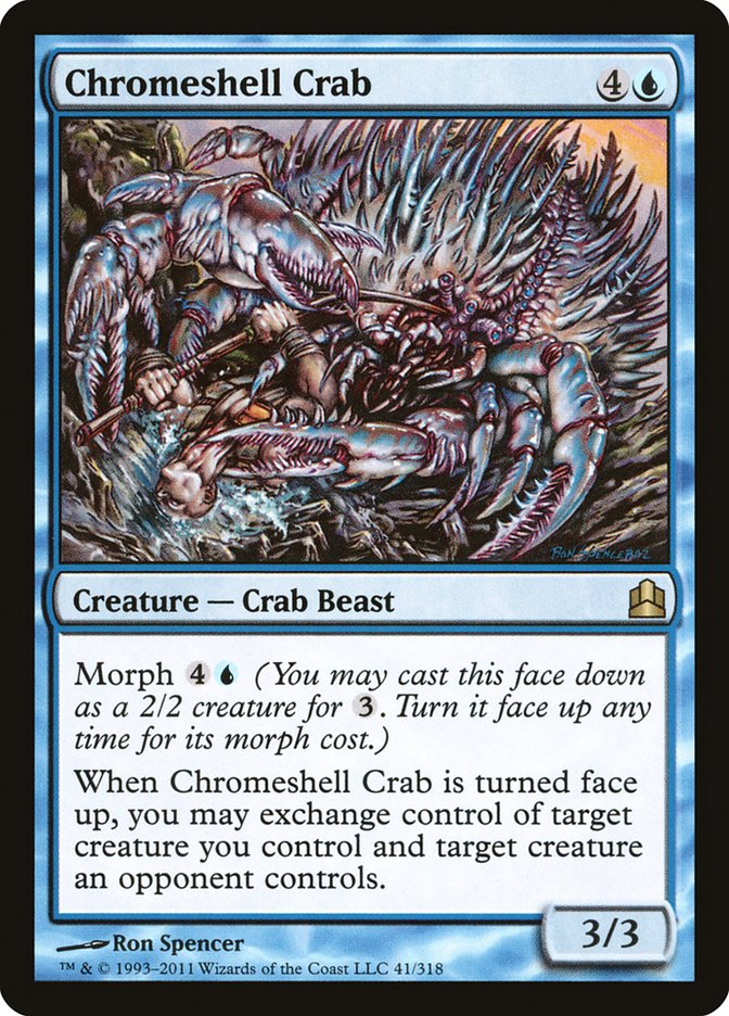 Chromeshell Crab [Commander 2011] | Tabernacle Games