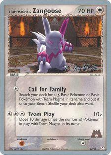 Team Magma's Zangoose (23/95) (Magma Spirit - Tsuguyoshi Yamato) [World Championships 2004] | Tabernacle Games