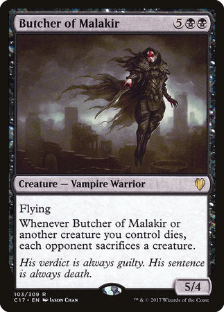 Butcher of Malakir [Commander 2017] | Tabernacle Games