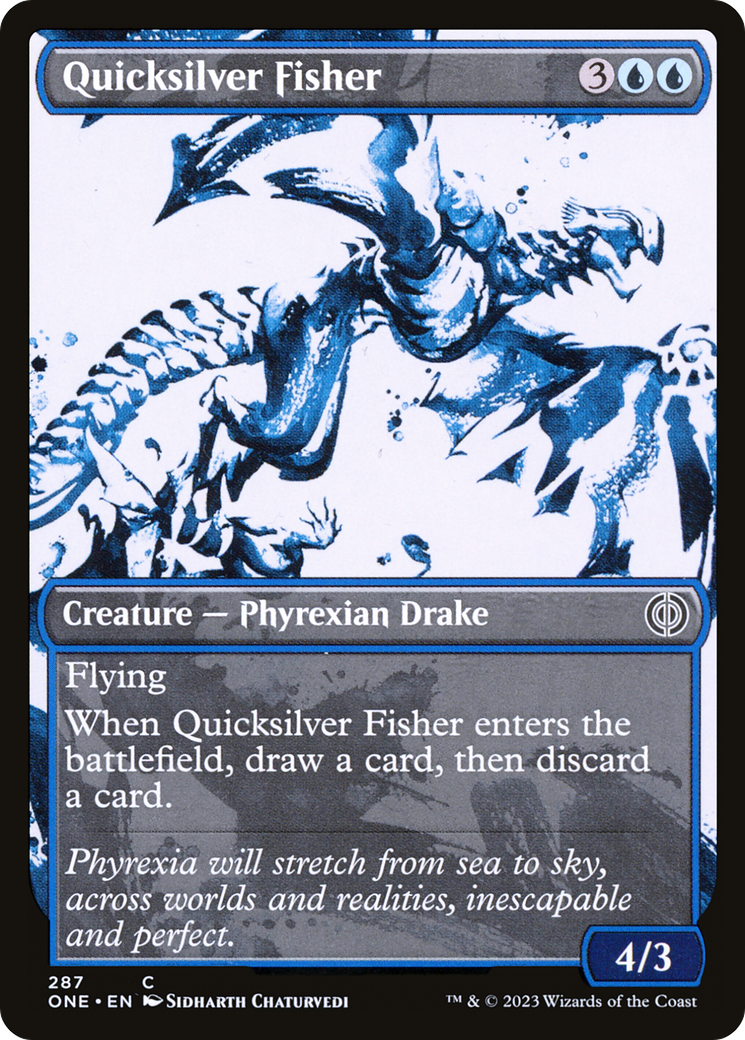 Quicksilver Fisher (Showcase Ichor) [Phyrexia: All Will Be One] | Tabernacle Games