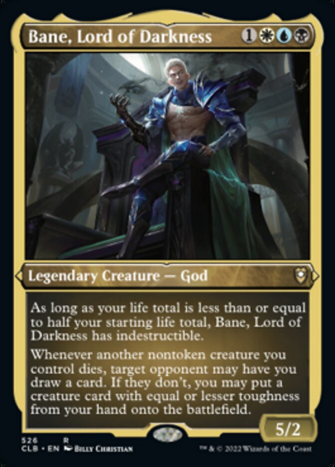 Bane, Lord of Darkness (Foil Etched) [Commander Legends: Battle for Baldur's Gate] | Tabernacle Games