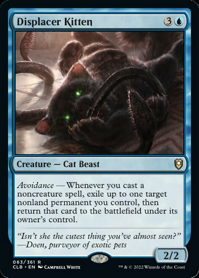 Displacer Kitten [Commander Legends: Battle for Baldur's Gate] | Tabernacle Games