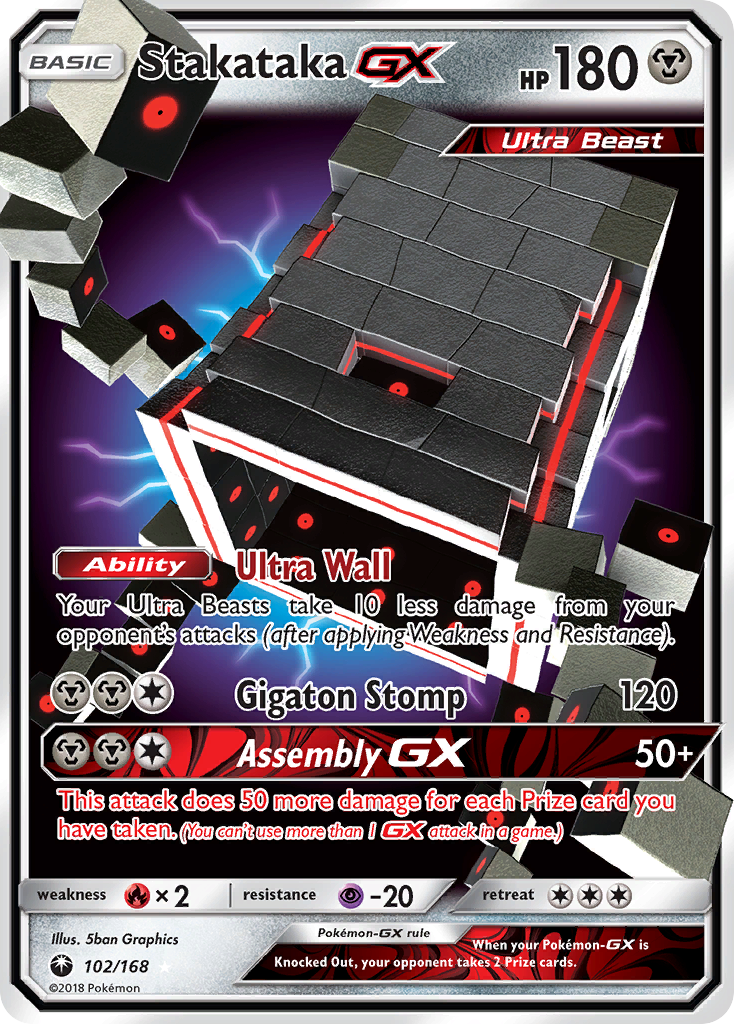 Stakataka GX (102/168) [Sun & Moon: Celestial Storm] | Tabernacle Games