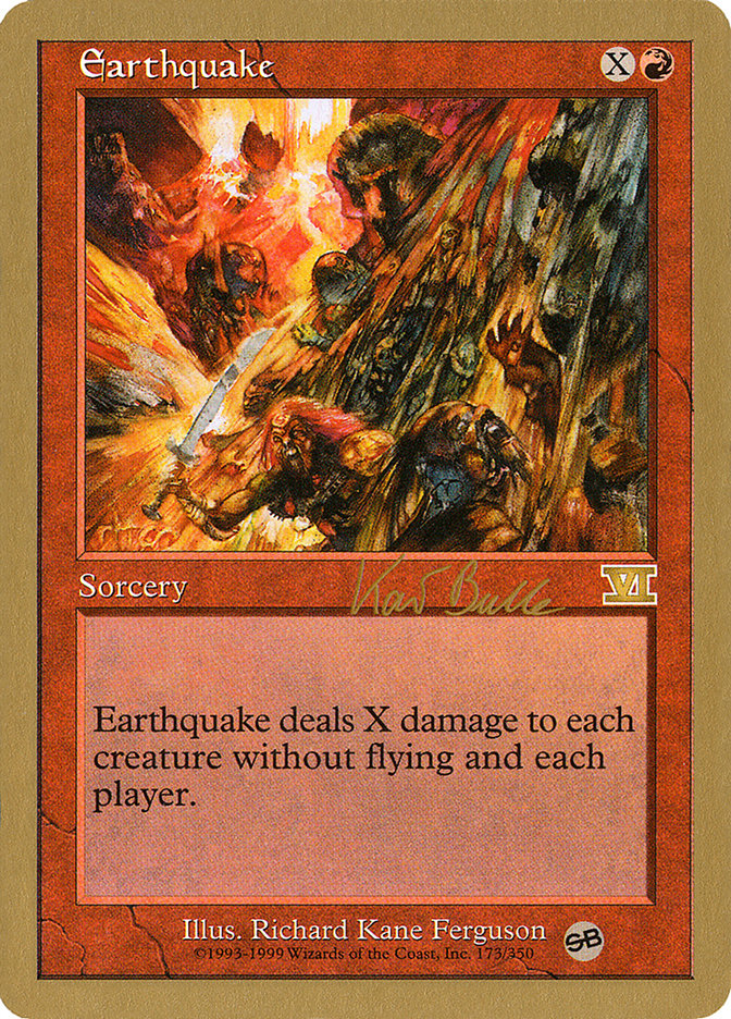 Earthquake (Kai Budde) (SB) [World Championship Decks 1999] | Tabernacle Games