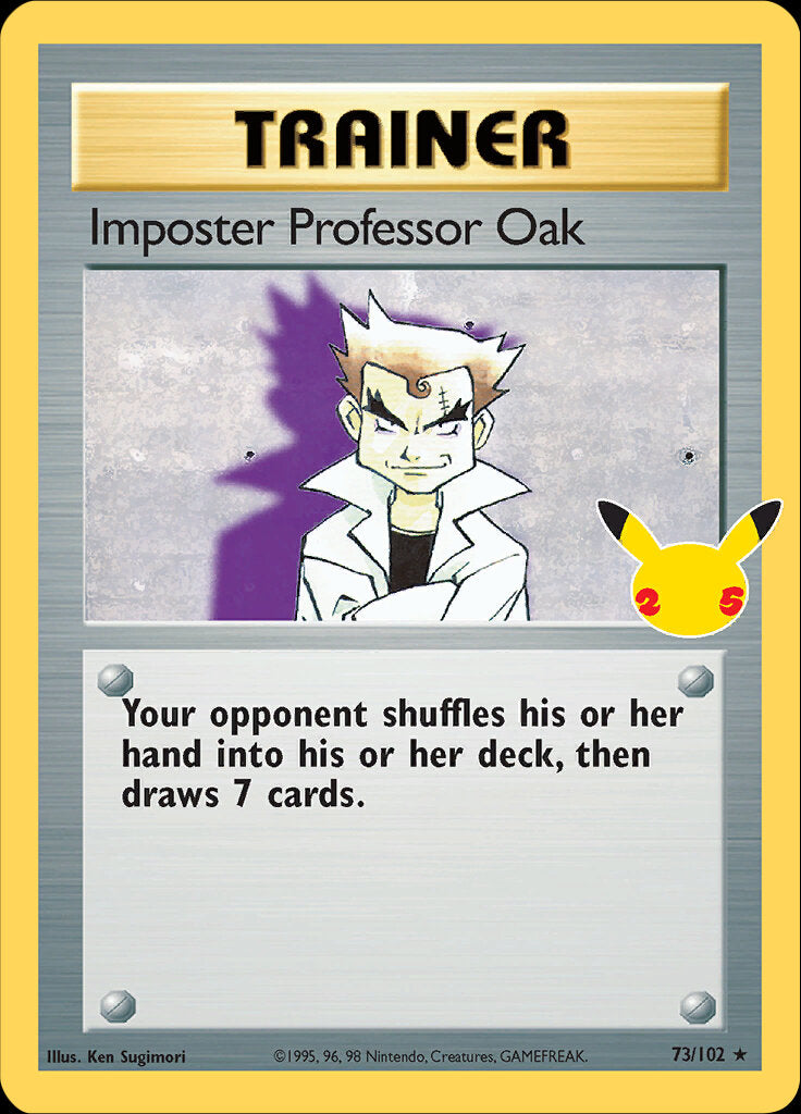 Imposter Professor Oak (73/102) [Celebrations: 25th Anniversary - Classic Collection] | Tabernacle Games