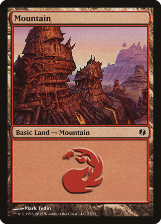 Mountain (77) [Duel Decks: Venser vs. Koth] | Tabernacle Games