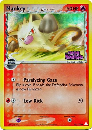 Mankey (70/110) (Delta Species) (Stamped) [EX: Holon Phantoms] | Tabernacle Games