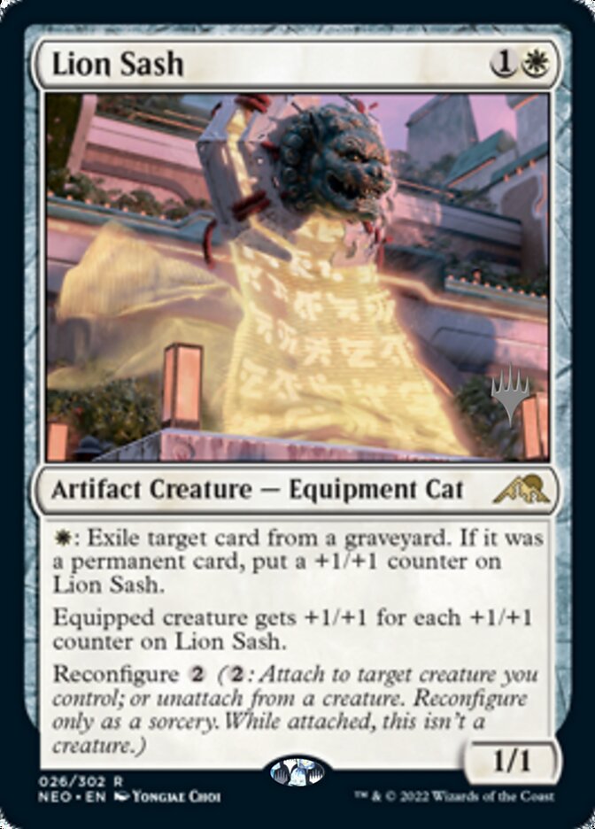 Lion Sash (Promo Pack) [Kamigawa: Neon Dynasty Promos] | Tabernacle Games