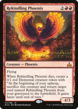 Rekindling Phoenix [Rivals of Ixalan] | Tabernacle Games