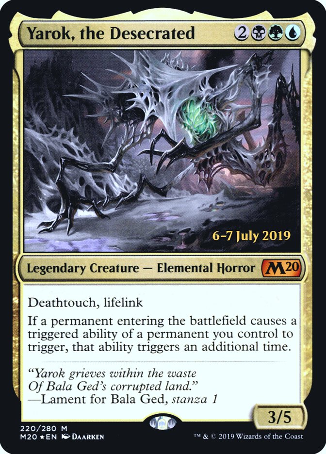 Yarok, the Desecrated  [Core Set 2020 Prerelease Promos] | Tabernacle Games