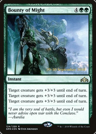 Bounty of Might [Guilds of Ravnica Promos] | Tabernacle Games