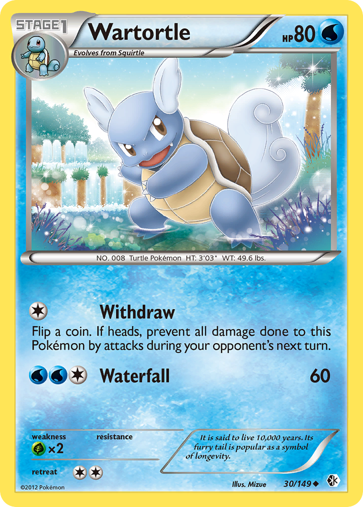 Wartortle (30/149) [Black & White: Boundaries Crossed] | Tabernacle Games