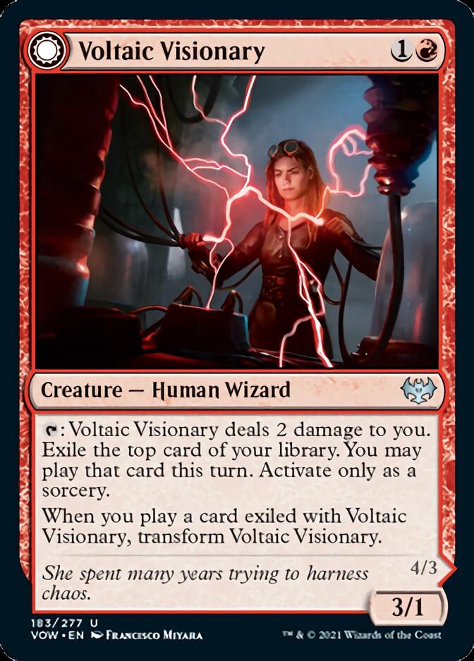 Voltaic Visionary // Volt-Charged Berserker [Innistrad: Crimson Vow] | Tabernacle Games