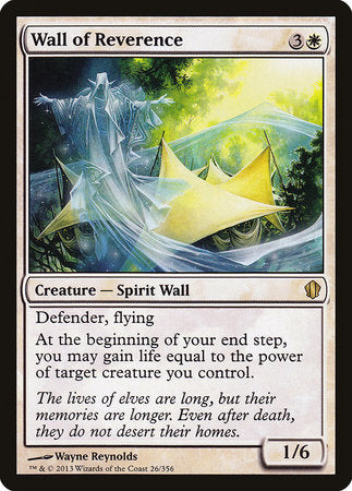 Wall of Reverence [Commander 2013] | Tabernacle Games