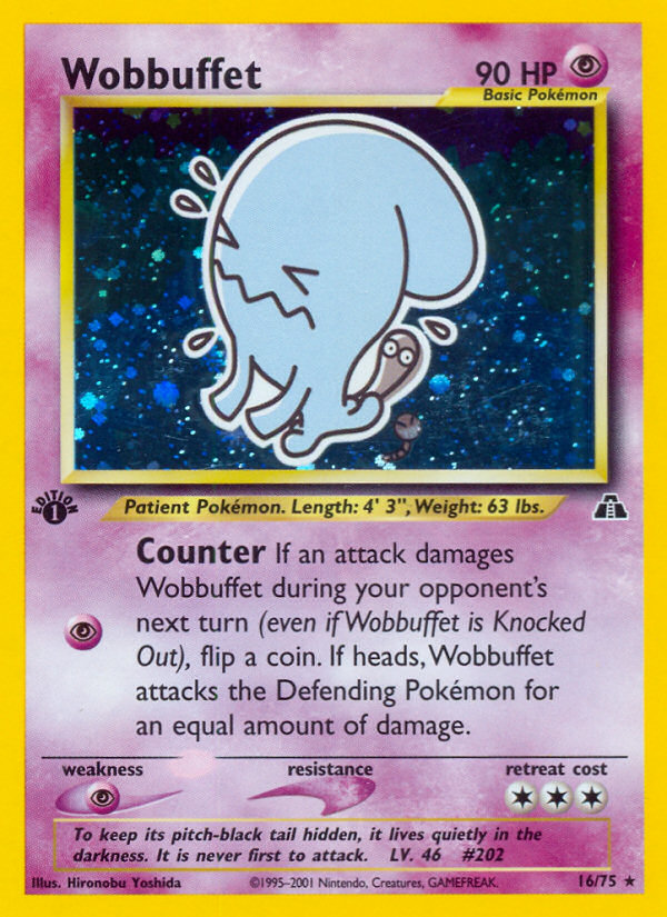 Wobbuffet (16/75) [Neo Discovery 1st Edition] | Tabernacle Games
