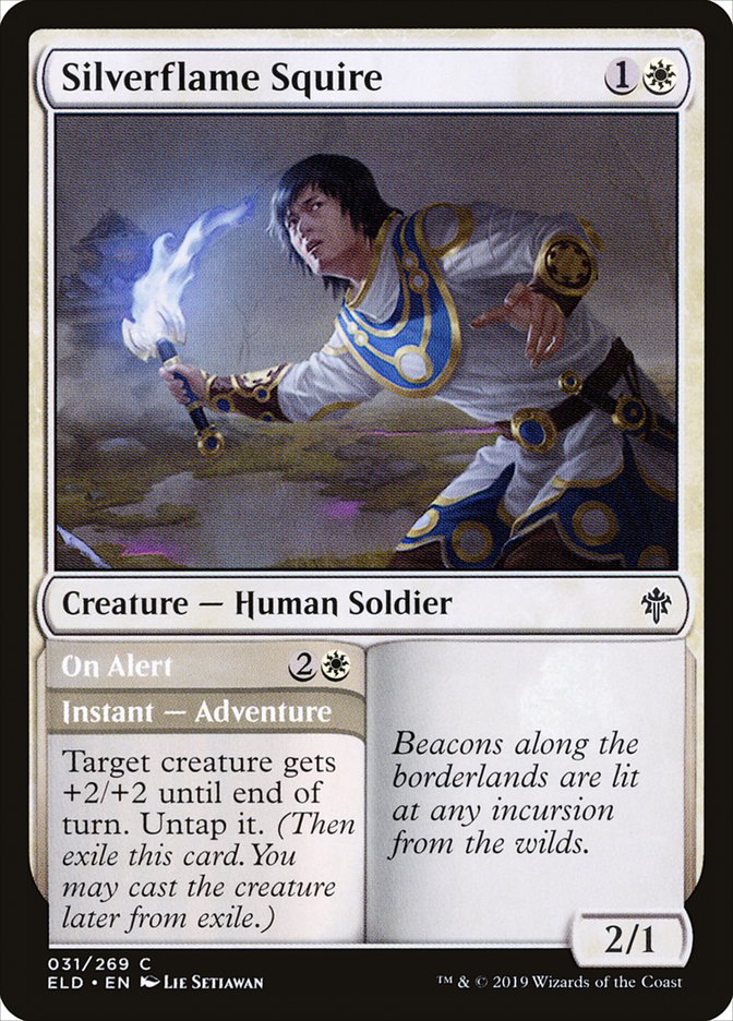 Silverflame Squire // On Alert [Throne of Eldraine] | Tabernacle Games