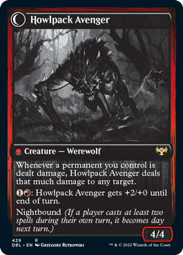 Ill-Tempered Loner // Howlpack Avenger [Innistrad: Double Feature] | Tabernacle Games