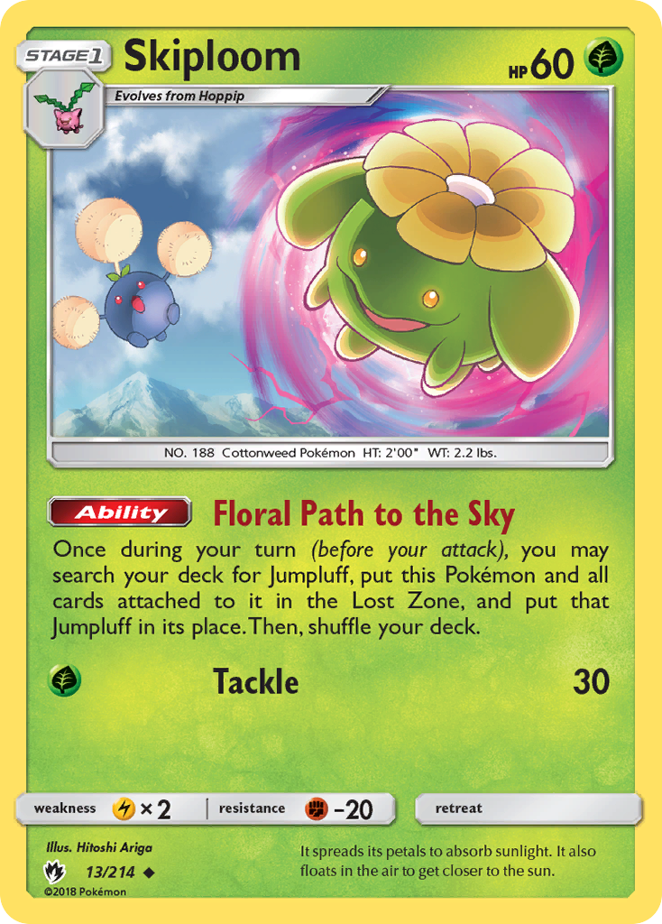 Skiploom (13/214) [Sun & Moon: Lost Thunder] | Tabernacle Games