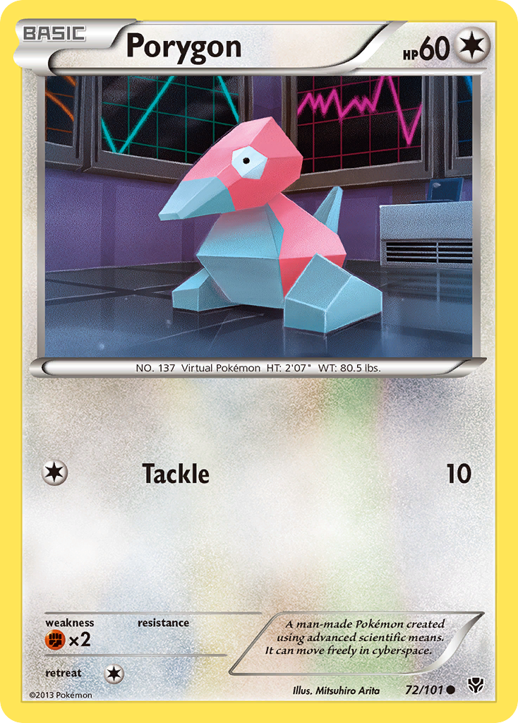 Porygon (72/101) [Black & White: Plasma Blast] | Tabernacle Games