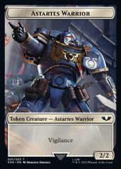 Astartes Warrior (001) // Clue Double-sided Token [Universes Beyond: Warhammer 40,000 Tokens] | Tabernacle Games