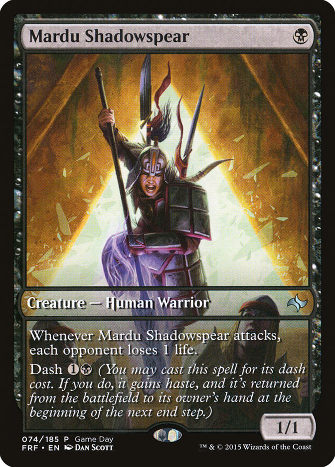 Mardu Shadowspear (Game Day) [Fate Reforged Promos] | Tabernacle Games