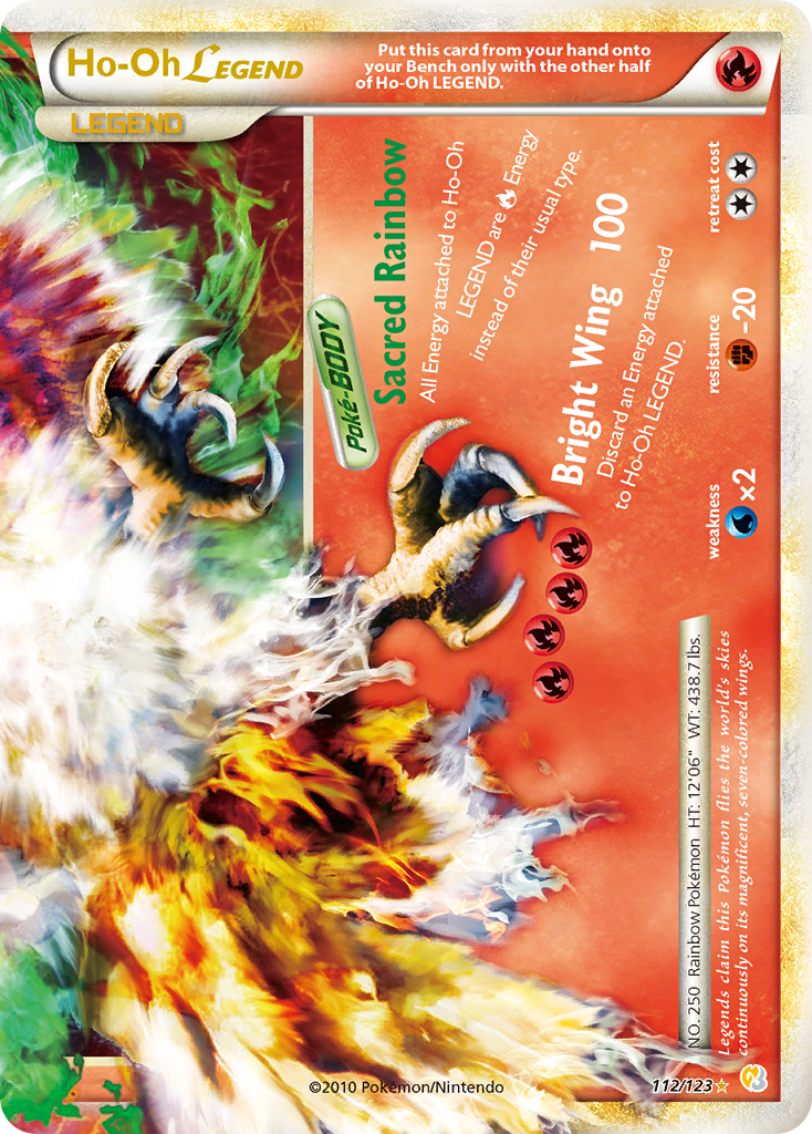 Ho-Oh LEGEND (112/123) [HeartGold & SoulSilver: Base Set] | Tabernacle Games