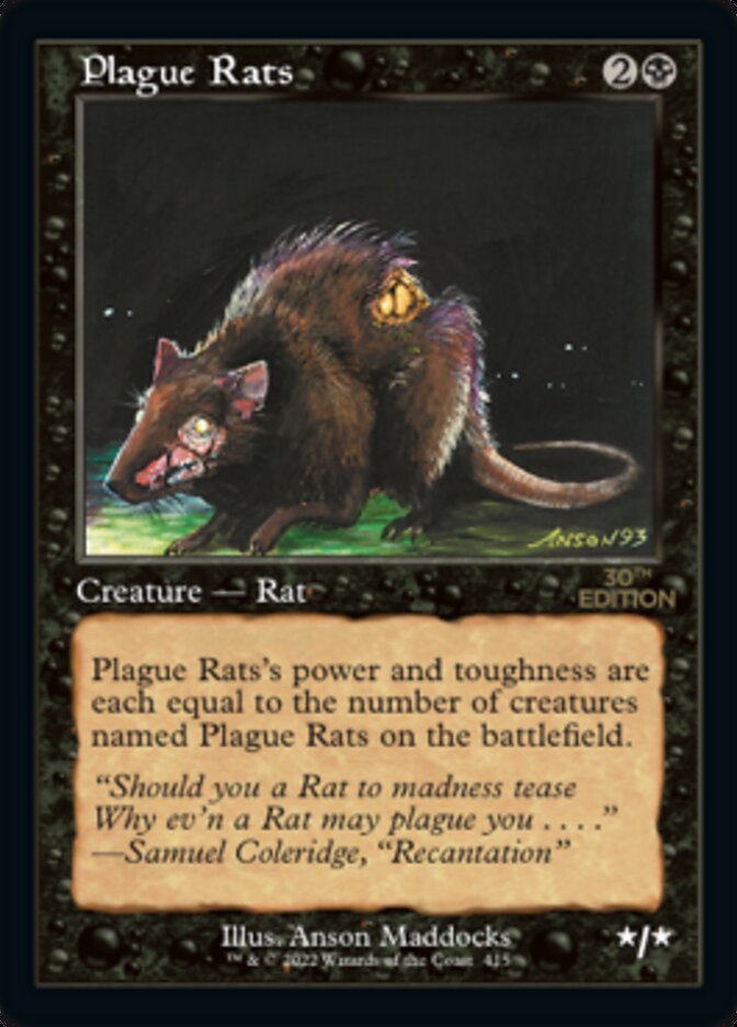 Plague Rats (Retro) [30th Anniversary Edition] | Tabernacle Games