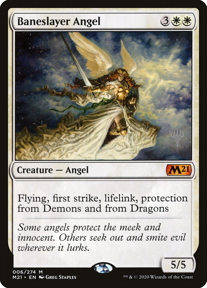 Baneslayer Angel (Promo Pack) [Core Set 2021 Promos] | Tabernacle Games