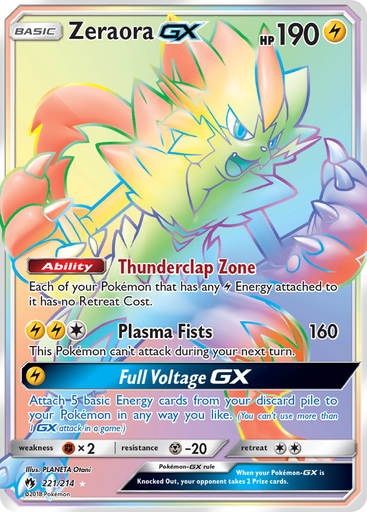 Zeraora GX (221/214) [Sun & Moon: Lost Thunder] | Tabernacle Games