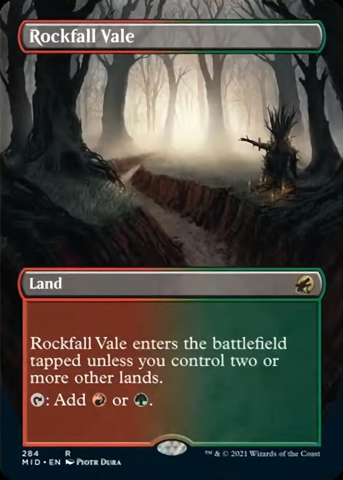 Rockfall Vale (Borderless) [Innistrad: Midnight Hunt] | Tabernacle Games