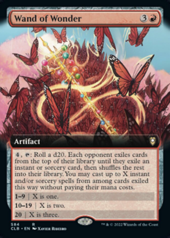 Wand of Wonder (Extended Art) [Commander Legends: Battle for Baldur's Gate] | Tabernacle Games